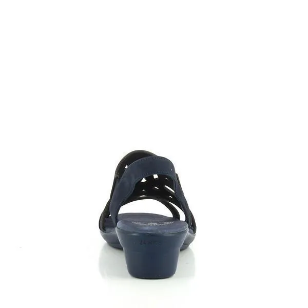 24 Hrs 22862 Navy Low Heel Sandals