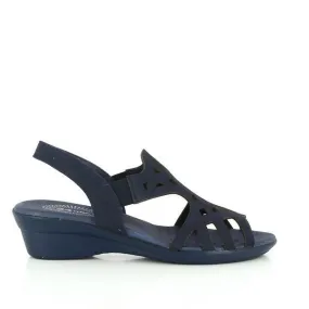 24 Hrs 22862 Navy Low Heel Sandals
