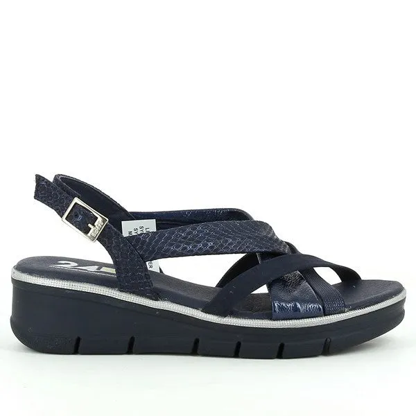 24 Hrs 24559 Navy Slingback Sandals