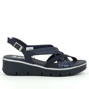 24 Hrs 24559 Navy Slingback Sandals