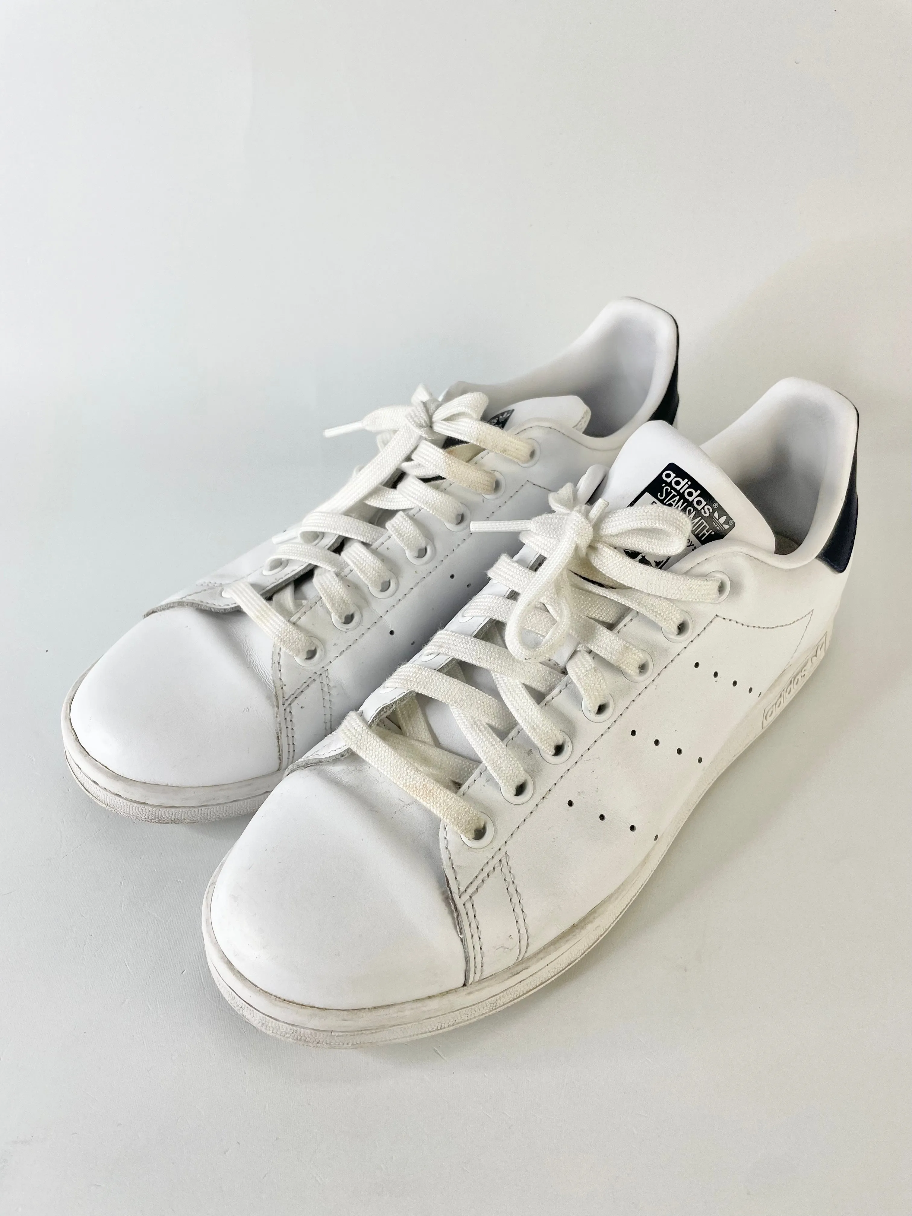 Adidas x Stan Smith Core White & New Navy Sneakers - EU42