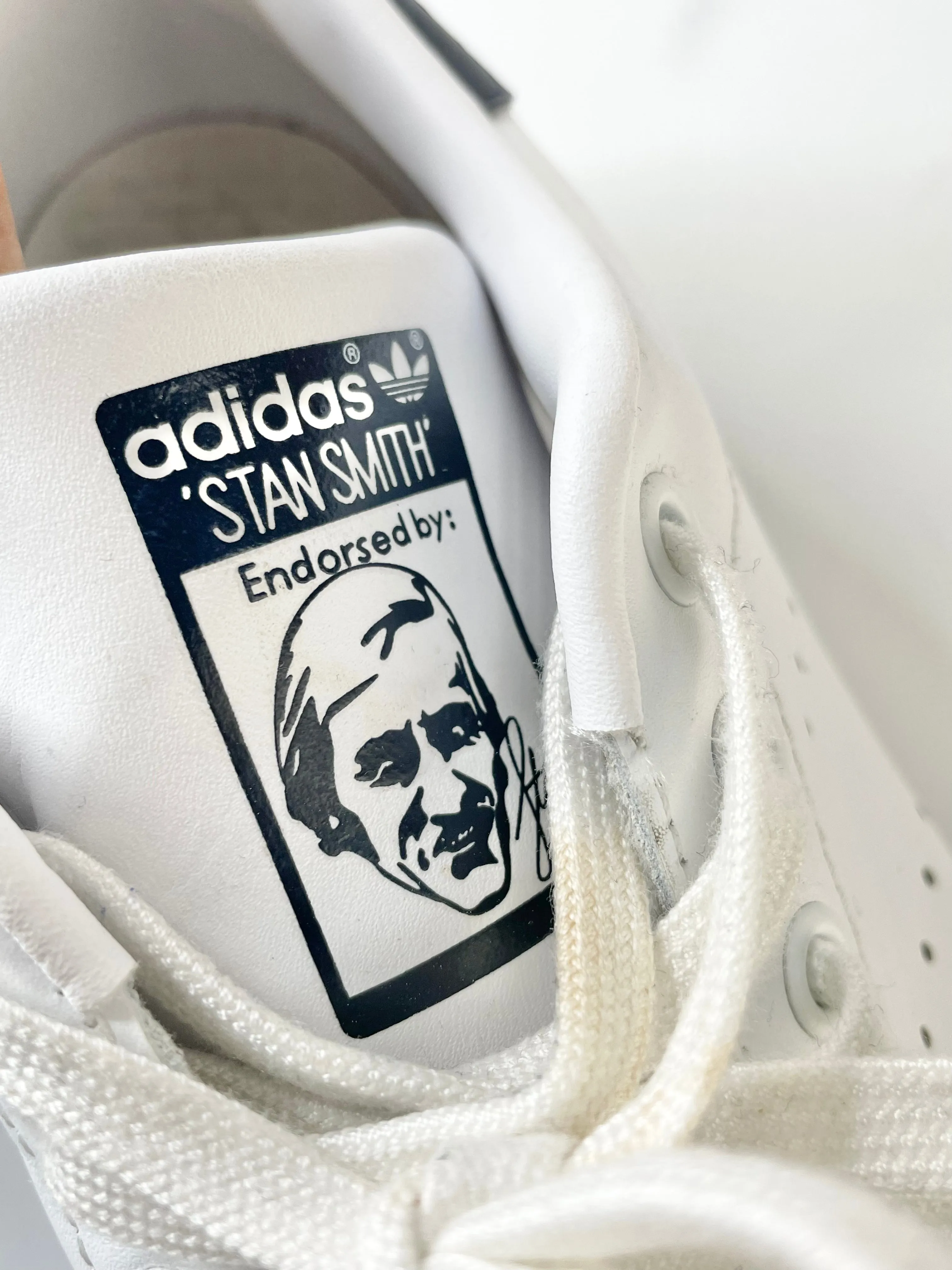 Adidas x Stan Smith Core White & New Navy Sneakers - EU42