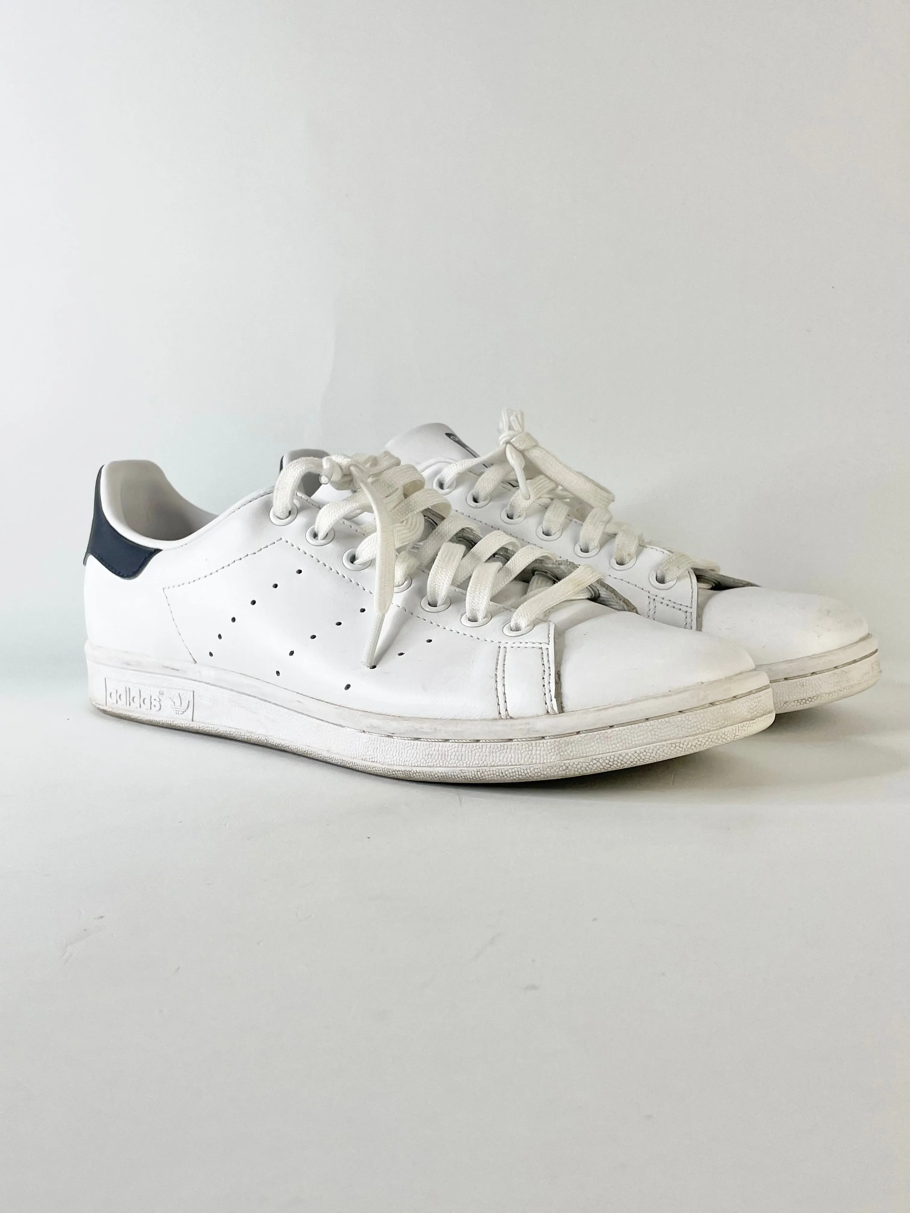 Adidas x Stan Smith Core White & New Navy Sneakers - EU42