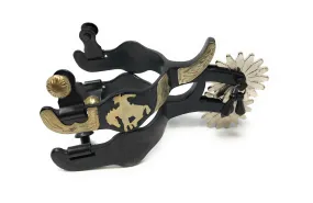 AJ Tack Men's Antique Brown Bucking Bronc Spurs