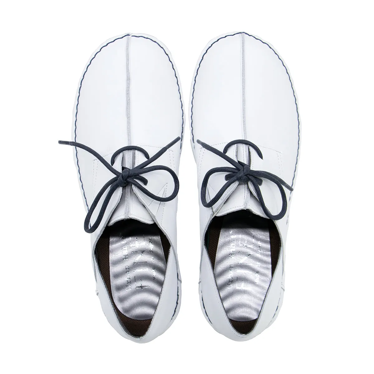 Boku2 White Wide Fit Sneakers
