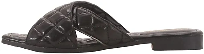 Cape Robbin ALANIS Classic Slip-On Comfort Slide Sandals Black (8, Black)
