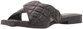 Cape Robbin ALANIS Classic Slip-On Comfort Slide Sandals Black (8, Black)