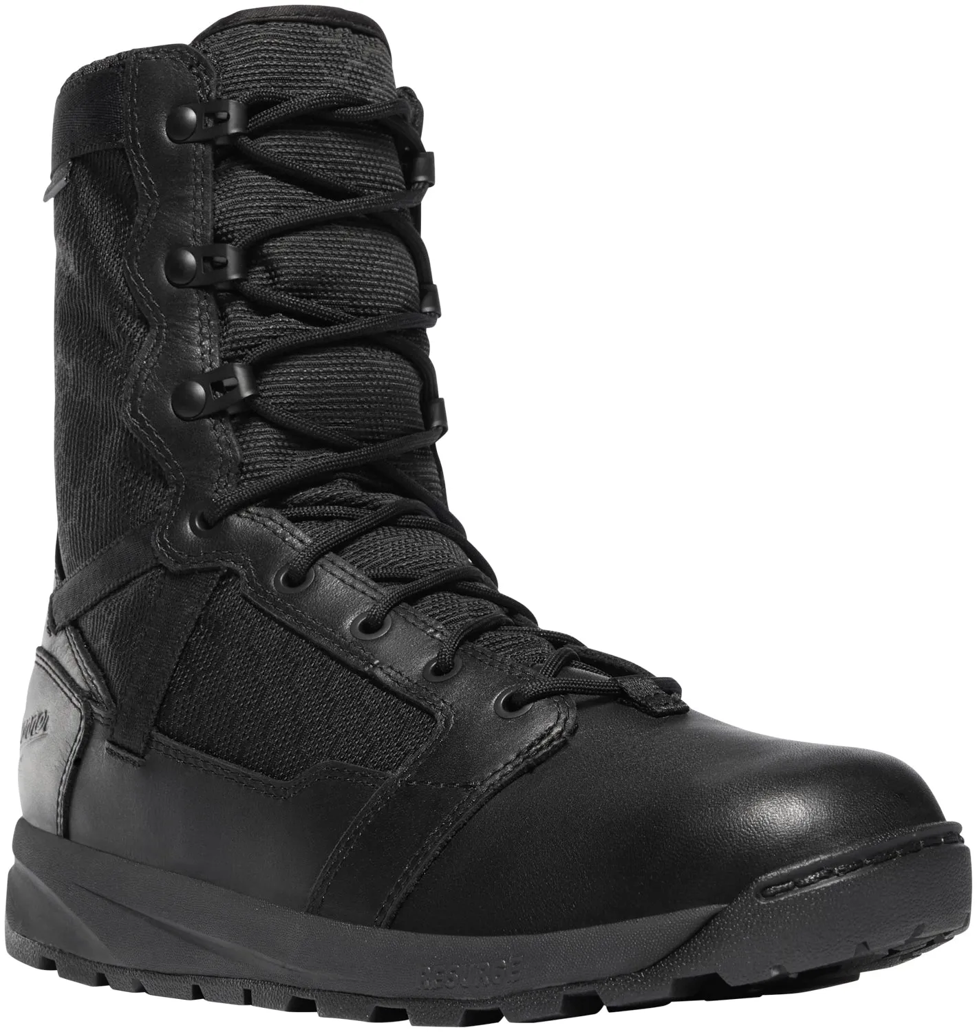 Danner Mens Resurgent Tactical Dry Black Leather Tactical Boots