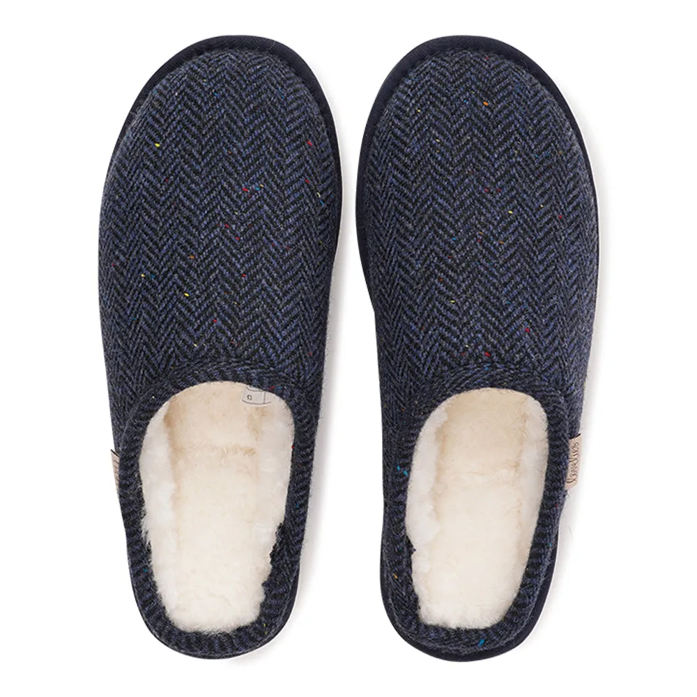 Darwin Wool - Open Wool Slippers with Shearling Lining