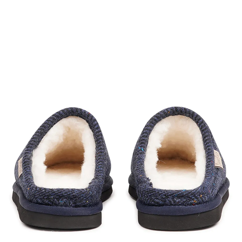 Darwin Wool - Open Wool Slippers with Shearling Lining