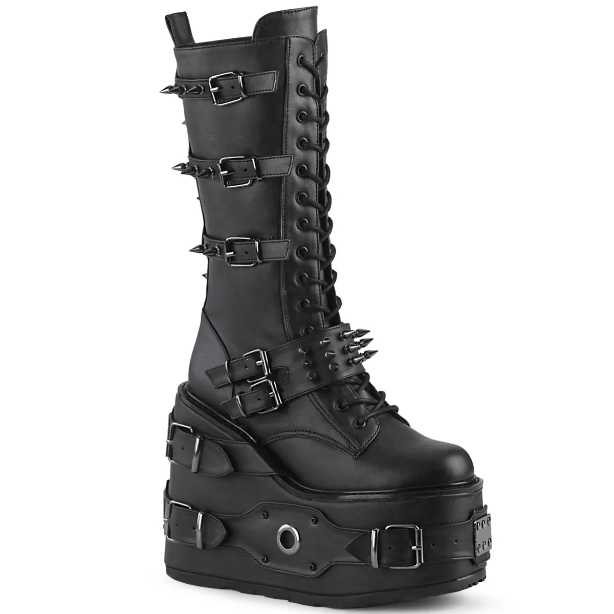 DemoniaCult Swing 327 Womens Platform Calf Length Boots