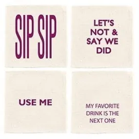 Everyday Canvas Coaster Set