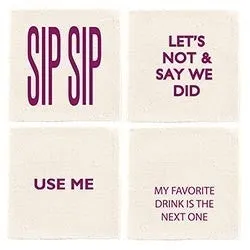 Everyday Canvas Coaster Set