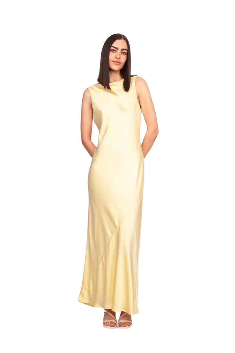 Firebird Cowl Gown Butter