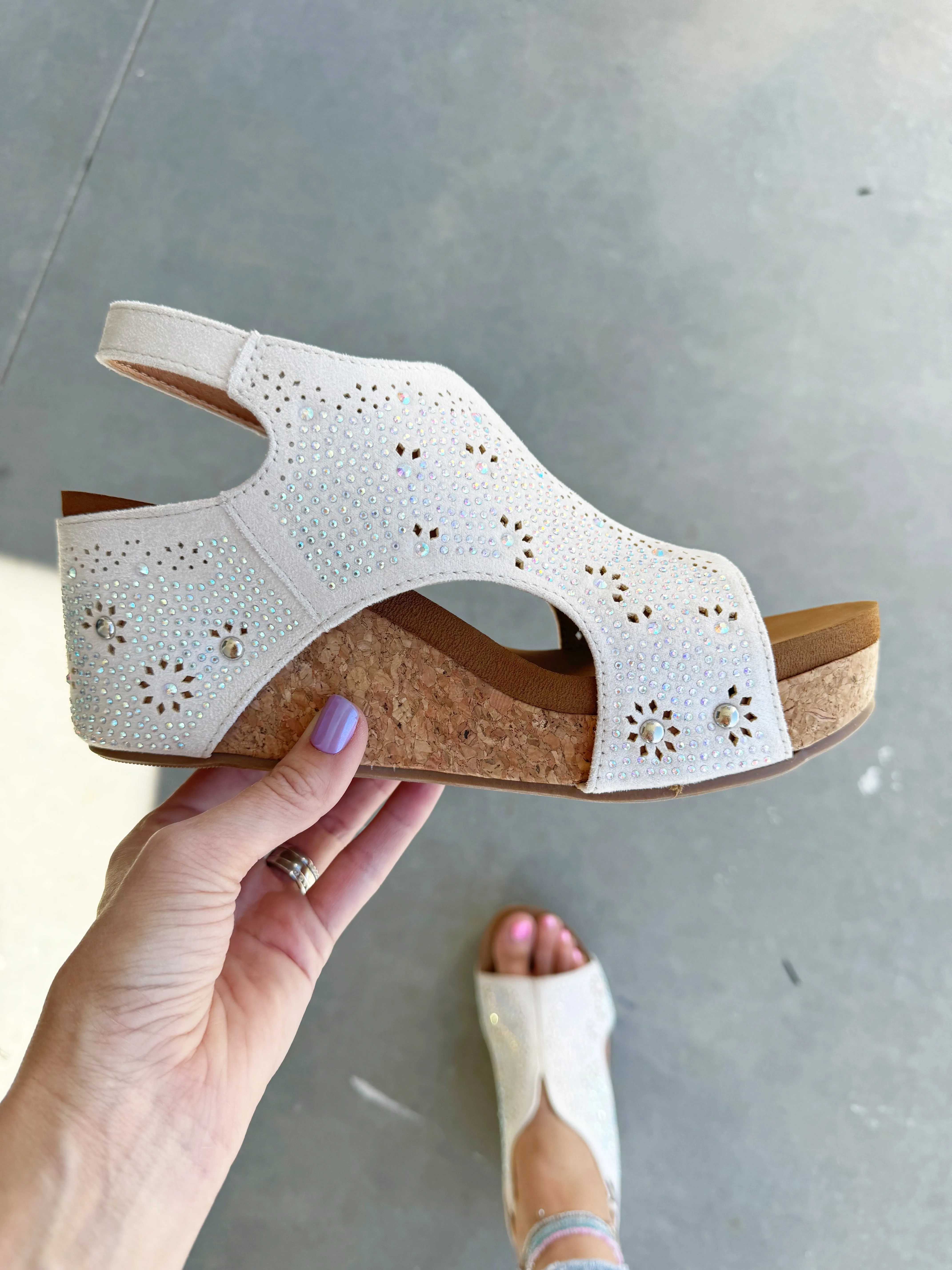 Gypsy Jazz Starry Nights Sandals in Cream