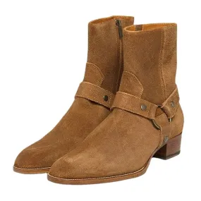 Harness Suede Boots
