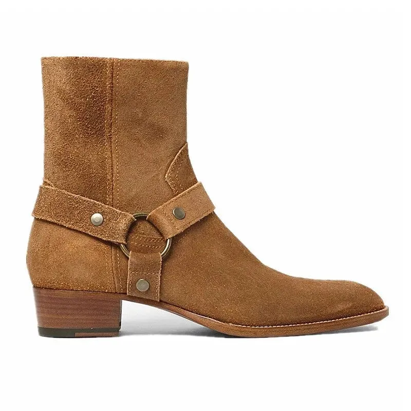 Harness Suede Boots