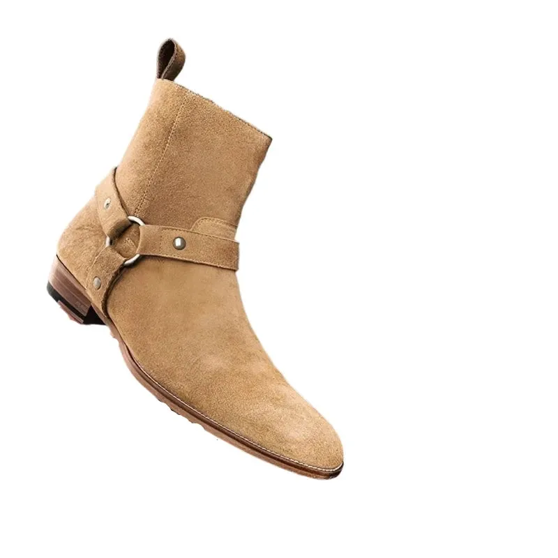 Harness Suede Boots
