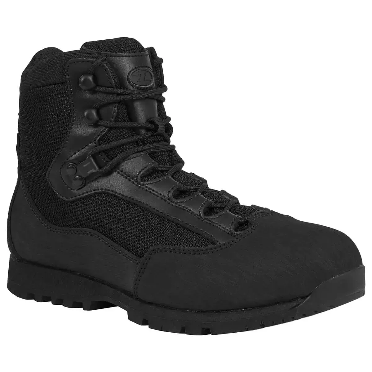 Highlander Pentland Black Military Boot