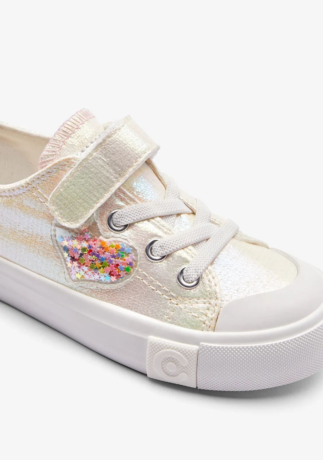 Iridiscent Heart Low Sneakers