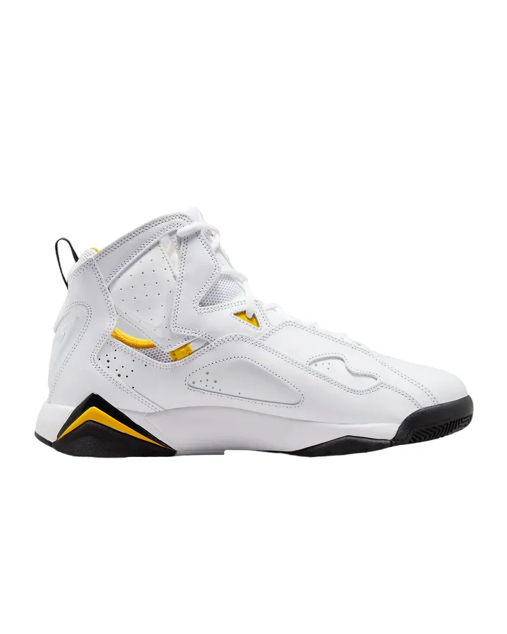 Jordan scarpa sneakers da pallacanestro True Flight 342964-107 bianco-giallo ocra-nero