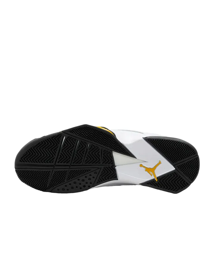 Jordan scarpa sneakers da pallacanestro True Flight 342964-107 bianco-giallo ocra-nero