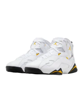 Jordan scarpa sneakers da pallacanestro True Flight 342964-107 bianco-giallo ocra-nero
