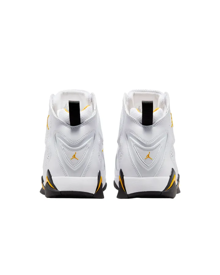 Jordan scarpa sneakers da pallacanestro True Flight 342964-107 bianco-giallo ocra-nero