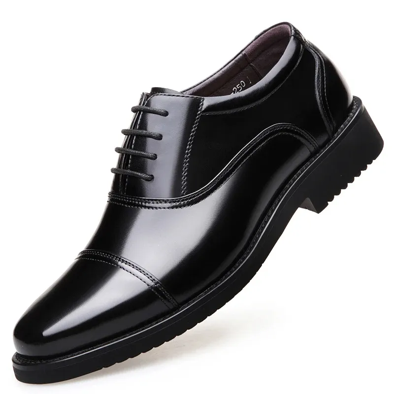 Jornell - Nette Heren Schoenen Lakleer Oxford met Cap Toe Design