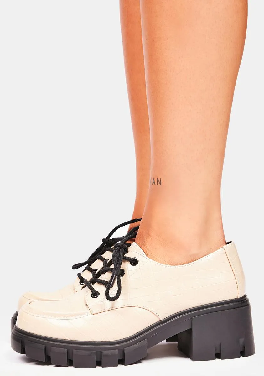 Natural Noyz Platform Oxfords