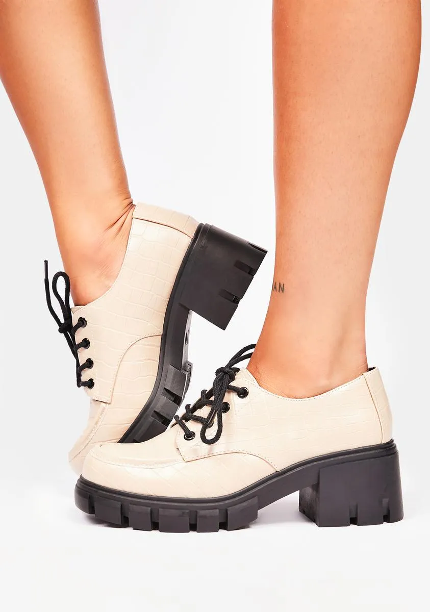 Natural Noyz Platform Oxfords