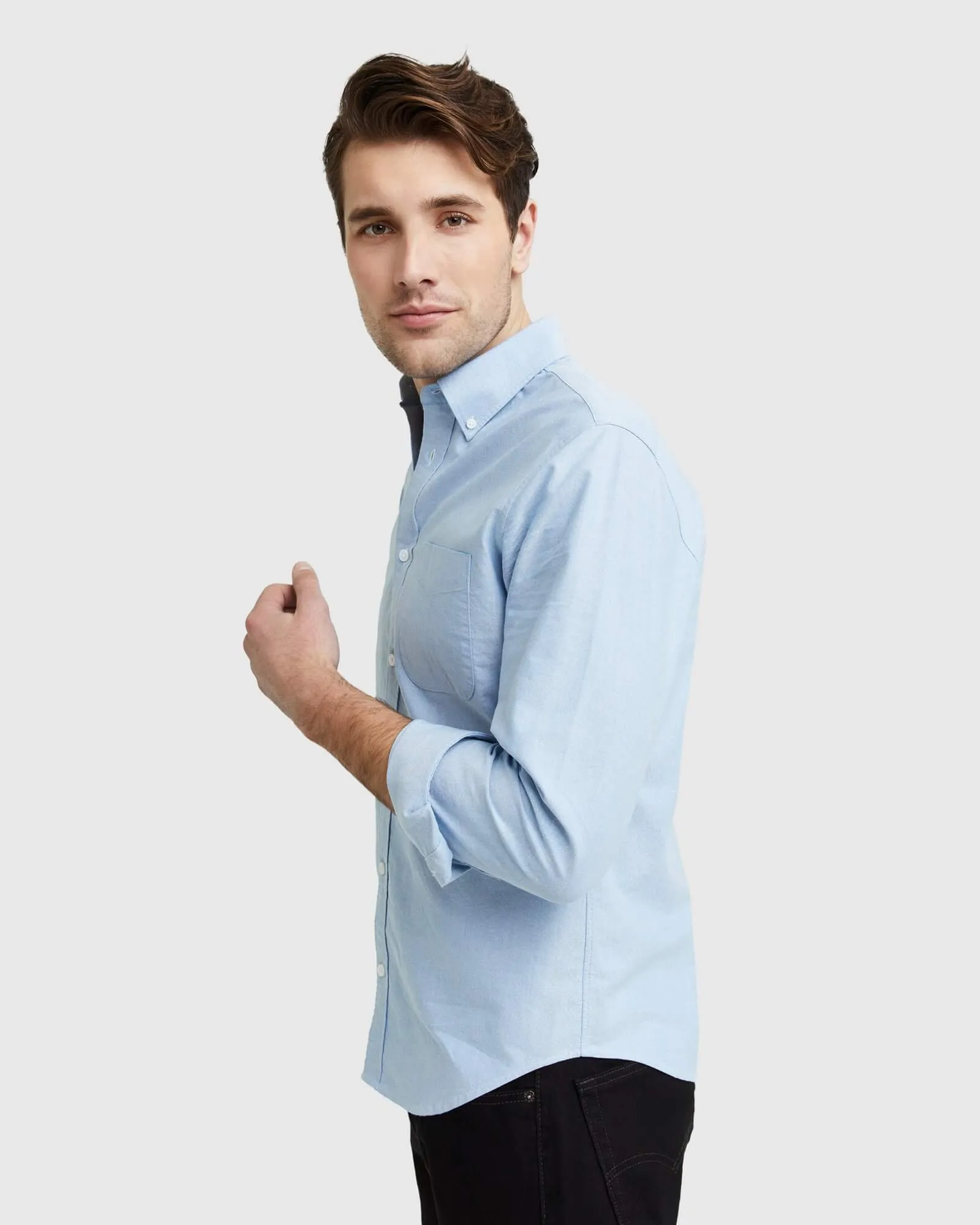 Organic Cotton Stretch Oxford Shirt