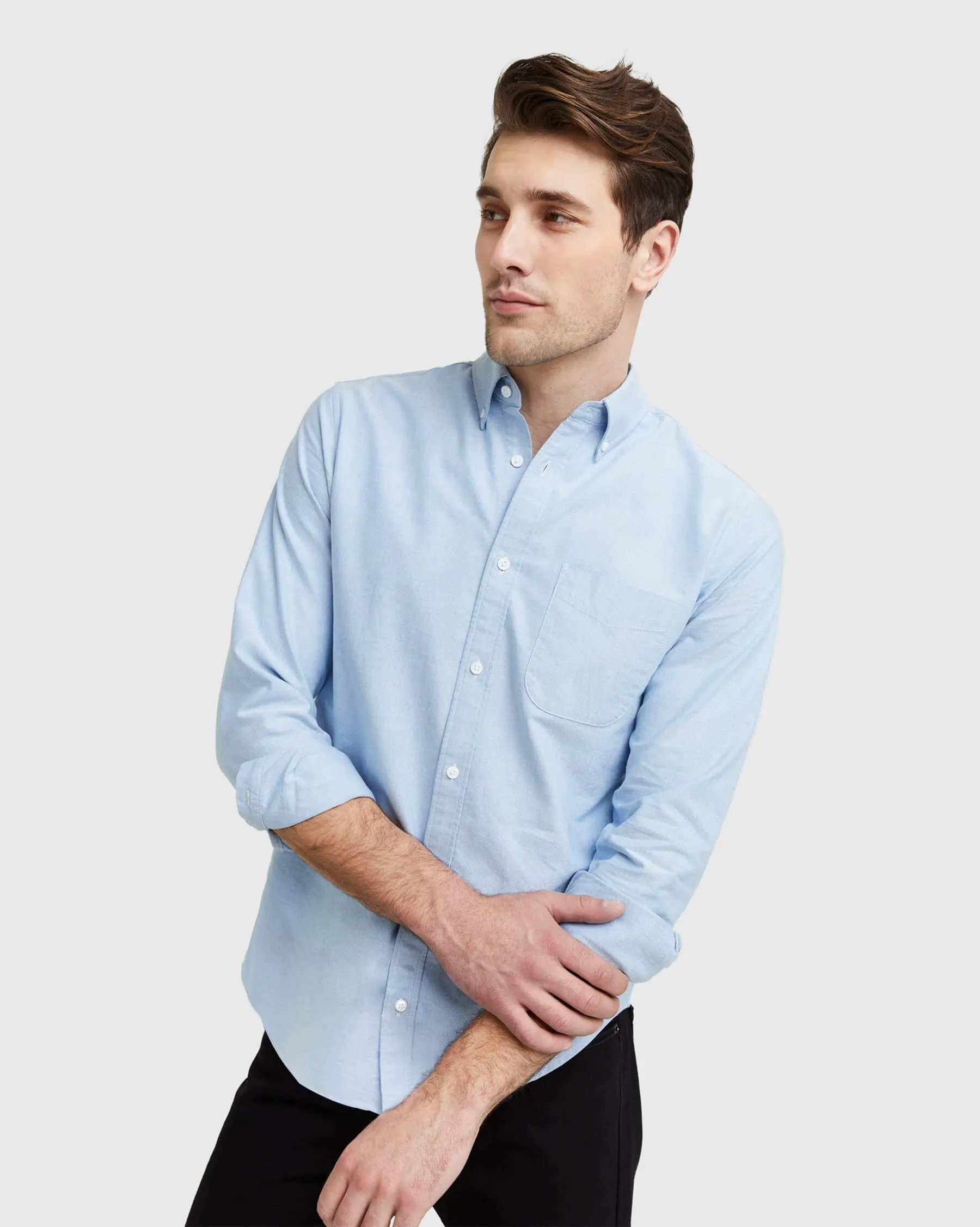 Organic Cotton Stretch Oxford Shirt