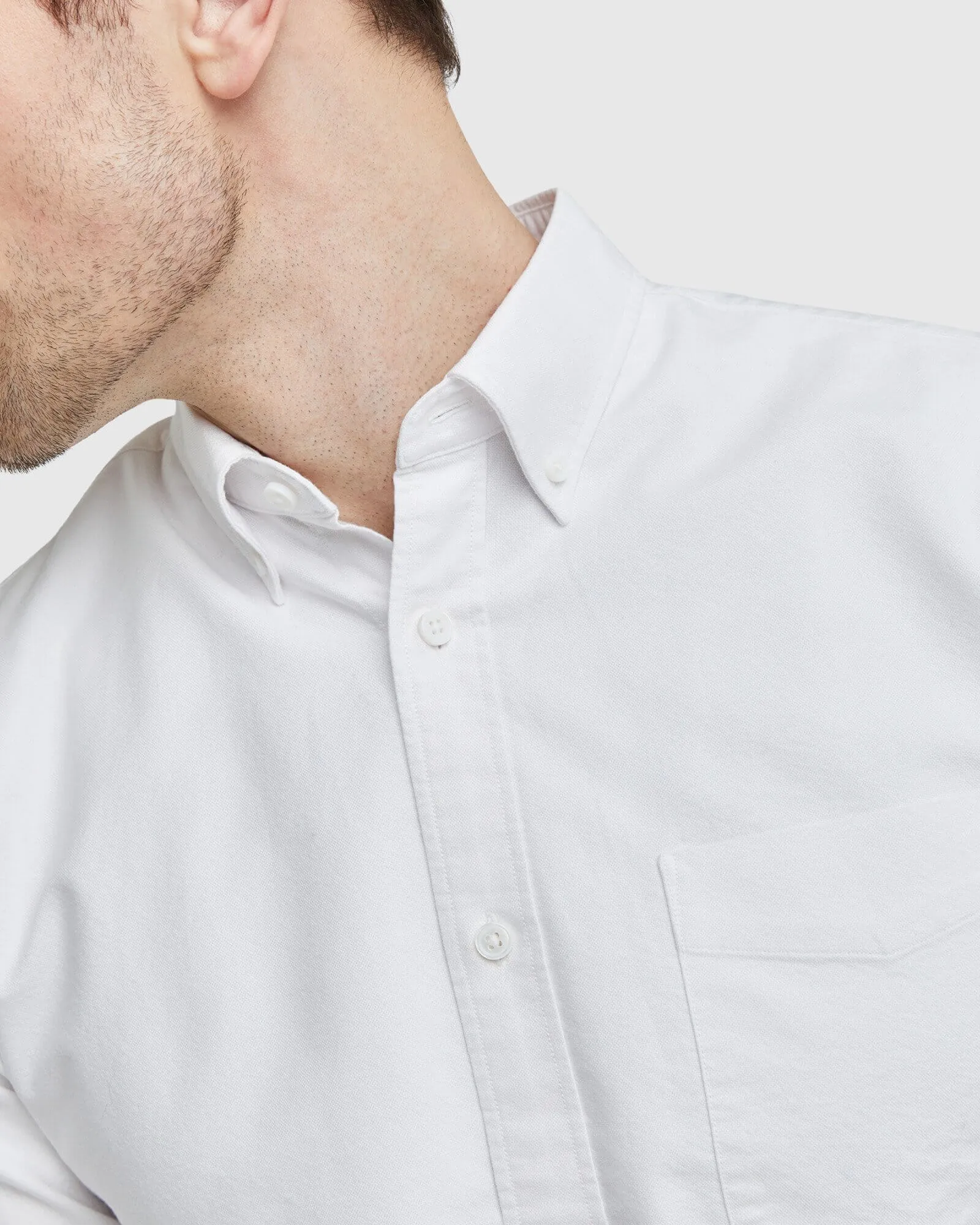 Organic Cotton Stretch Oxford Shirt