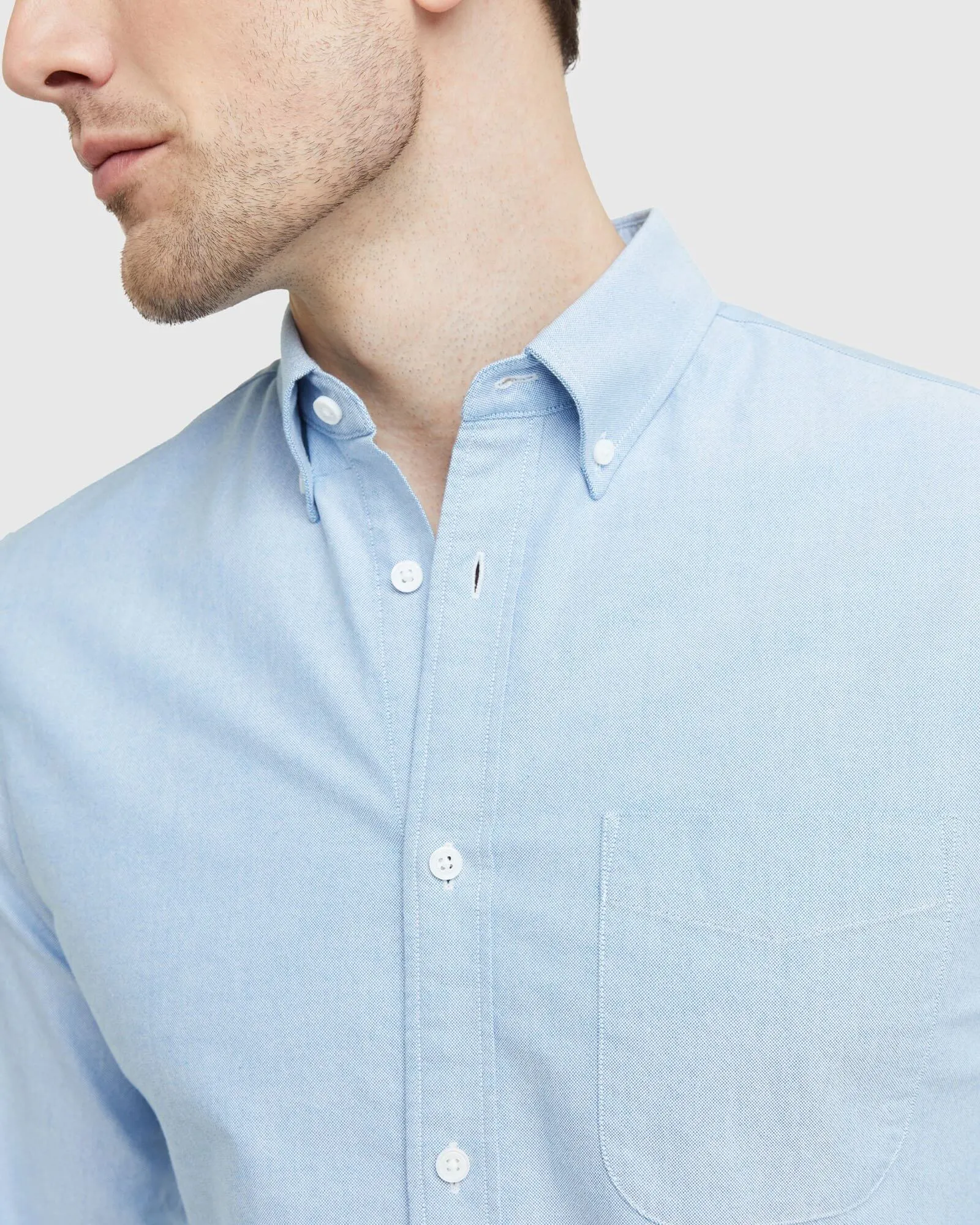 Organic Cotton Stretch Oxford Shirt