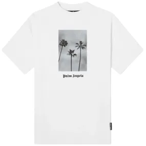 Palm Angels Palm Boulevard Logo T-Shirt Black White