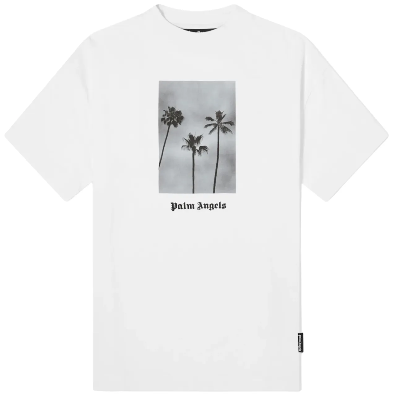 Palm Angels Palm Boulevard Logo T-Shirt Black White