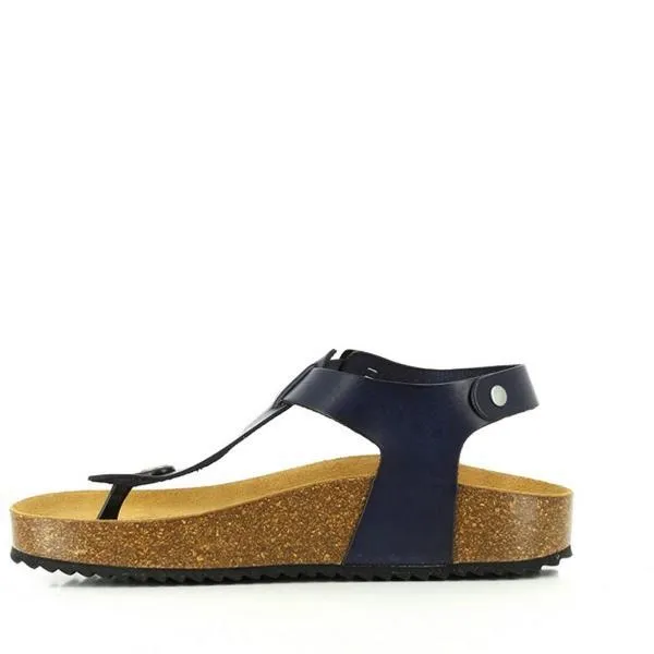 Plakton 341676 Navy Slingback Thong Sandals