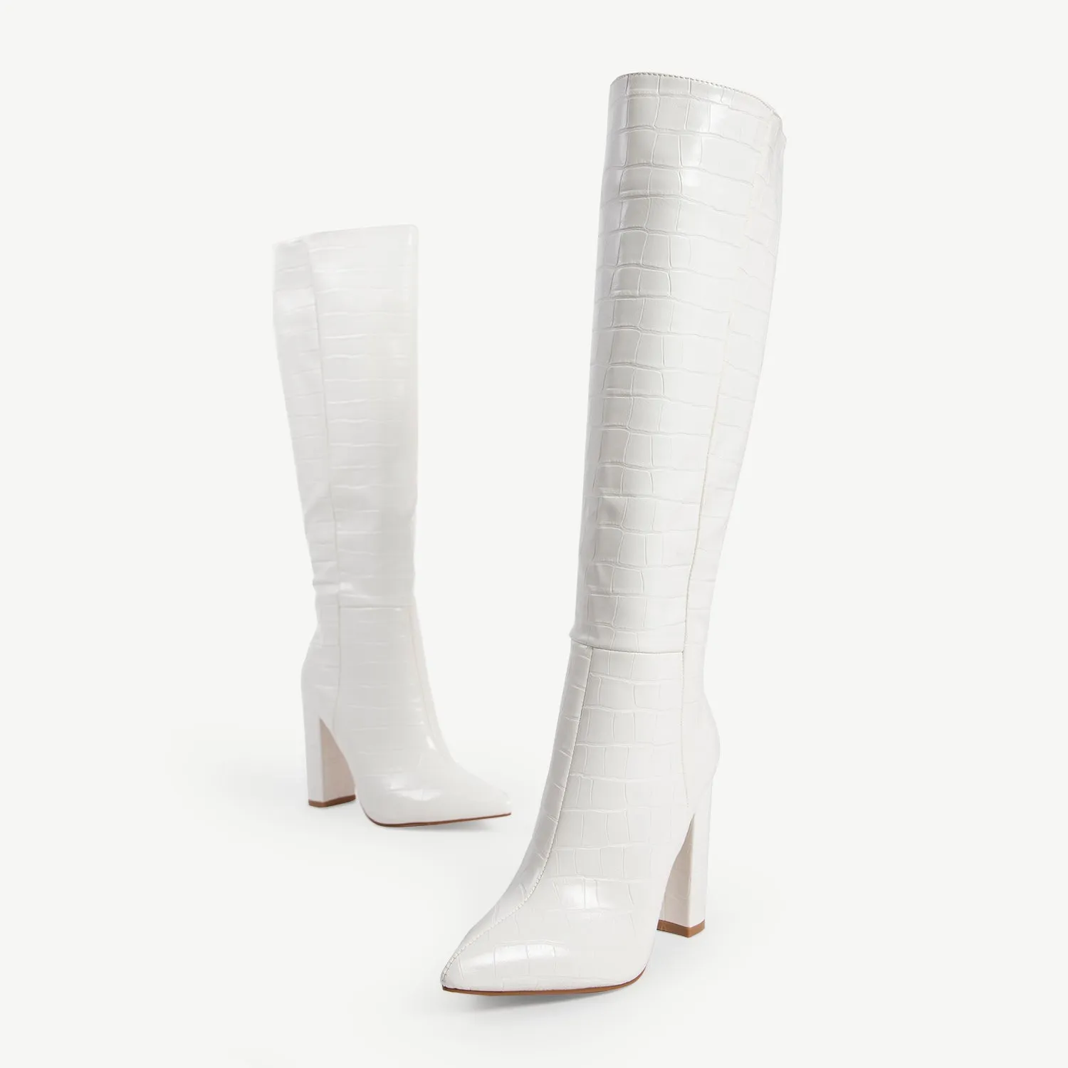 RAID Kennedia Long Boot in White