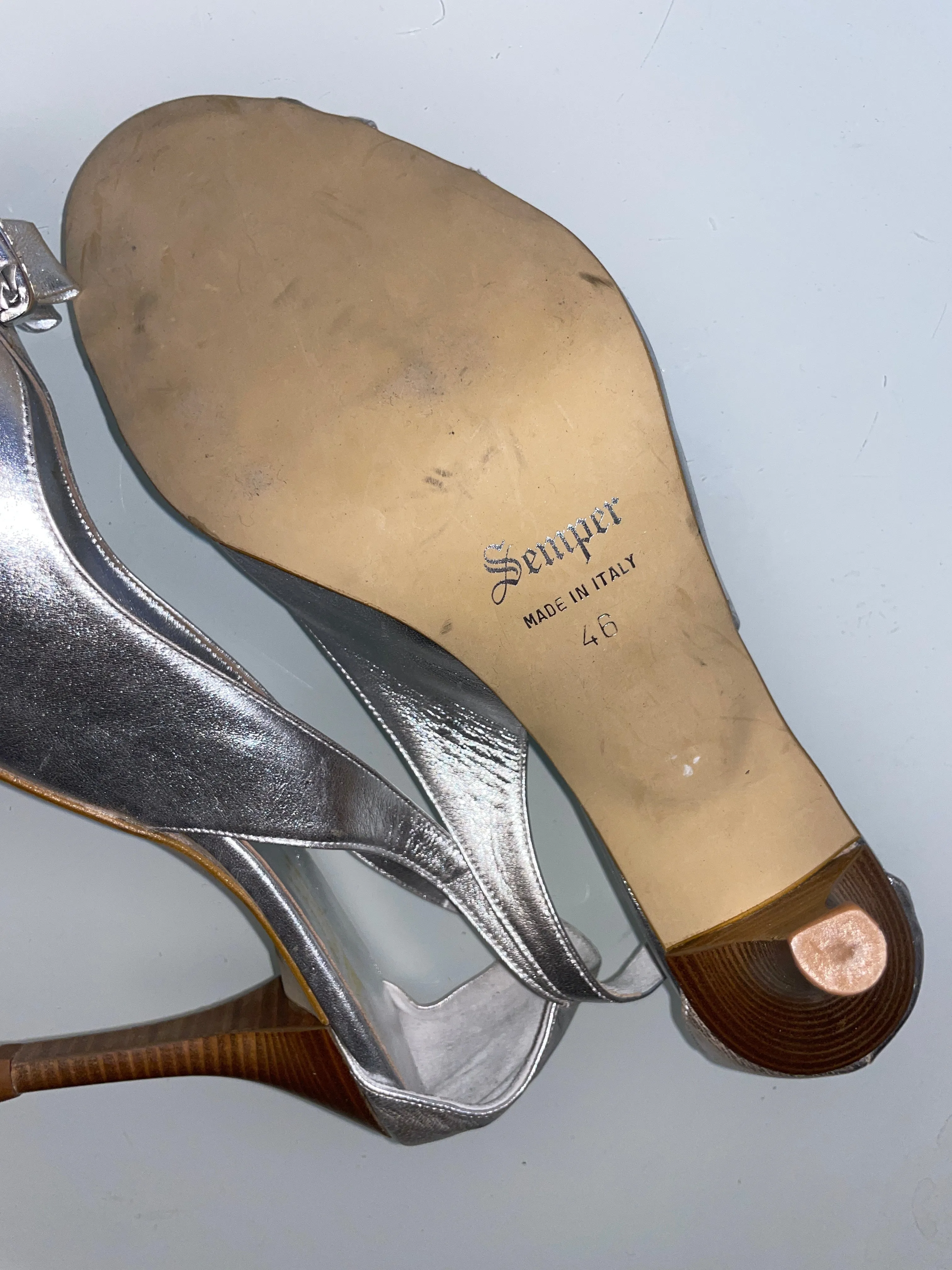 red carpet silver princess heels