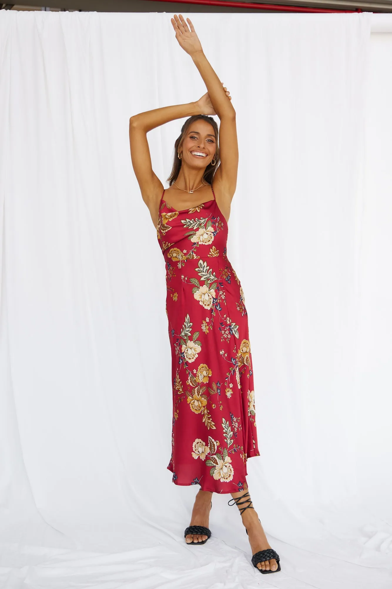 Round The World Maxi Dress Wine