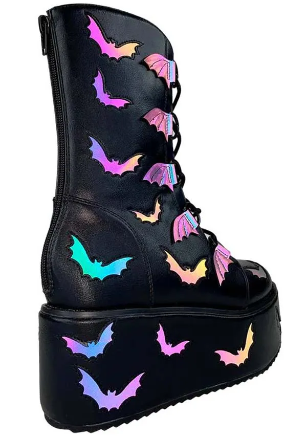 Stomp Bat Reflective | PLATFORM BOOTS