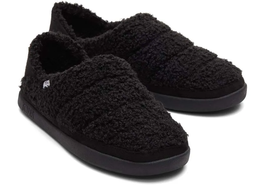TOMS Womens Ezra Slippers - Black Melange