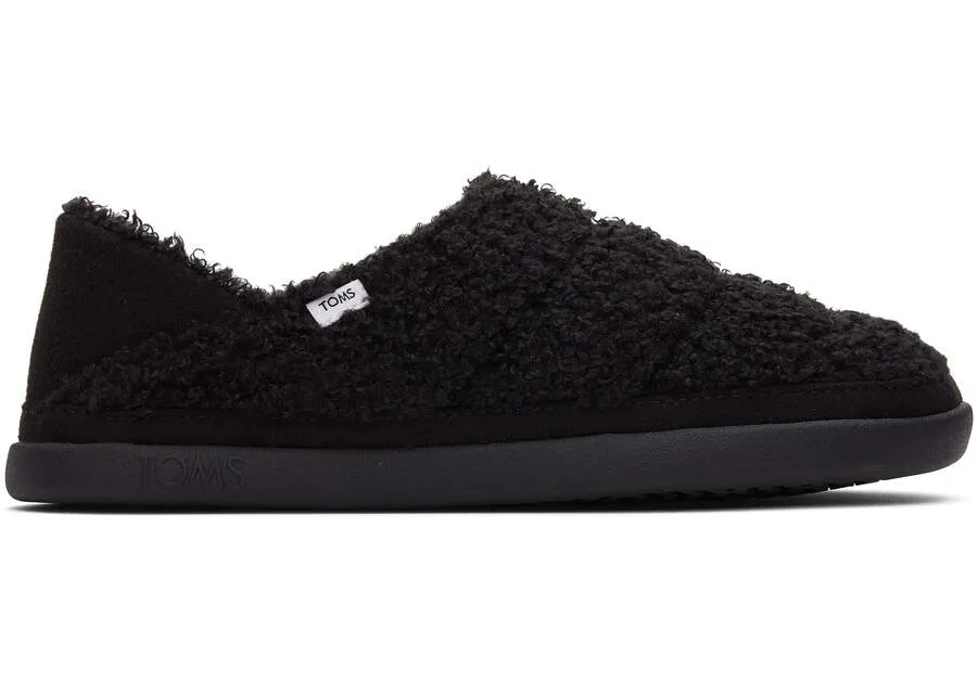 TOMS Womens Ezra Slippers - Black Melange