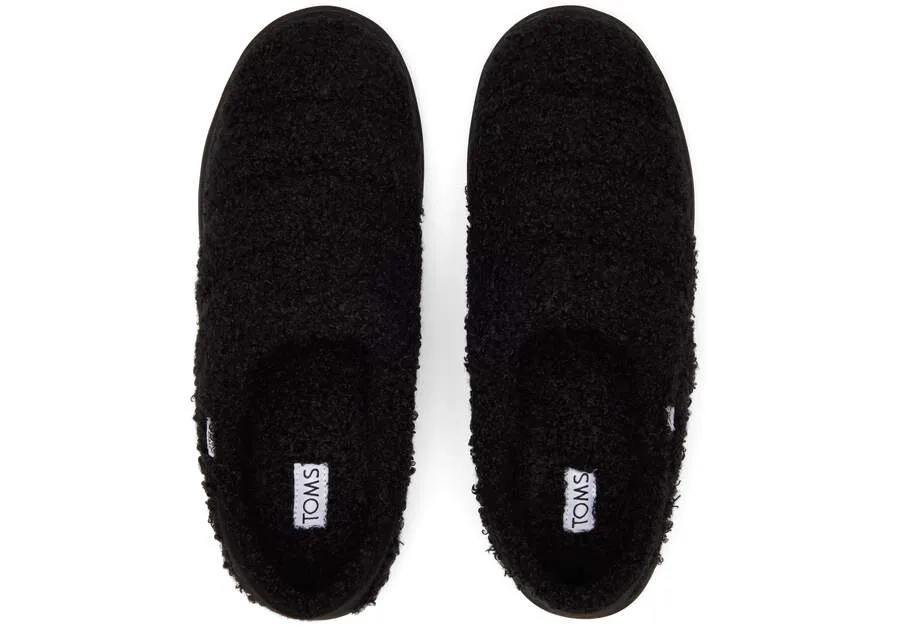TOMS Womens Ezra Slippers - Black Melange
