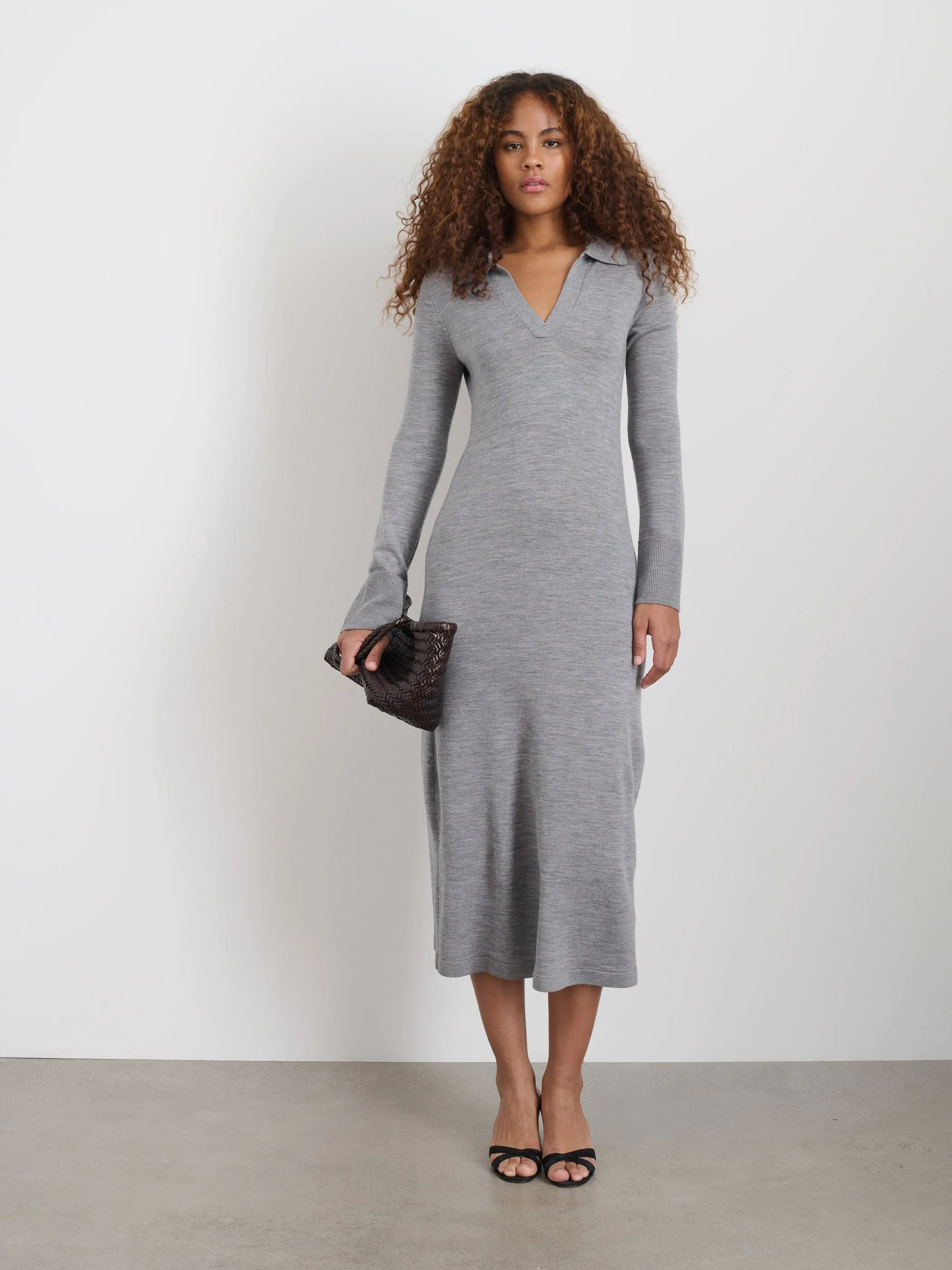 Valetta Sweater Dress in Extrafine Merino Wool
