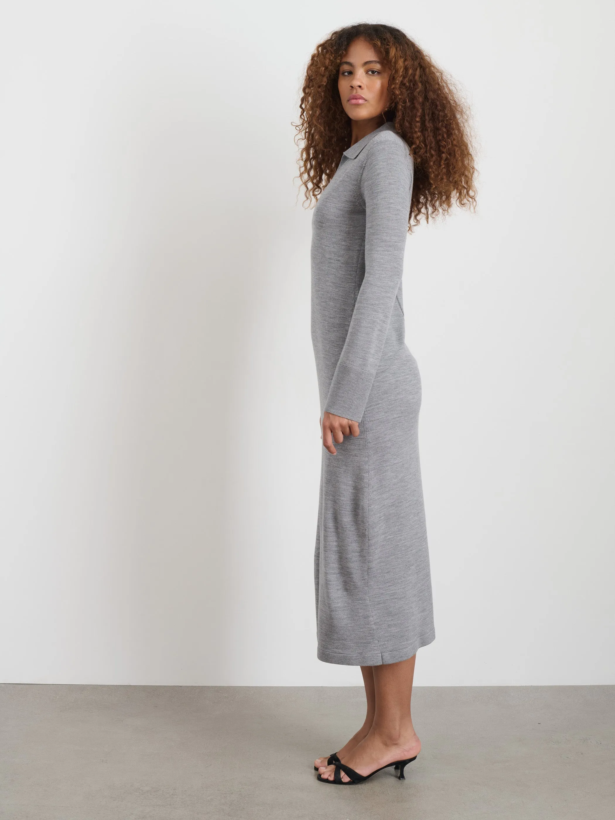 Valetta Sweater Dress in Extrafine Merino Wool