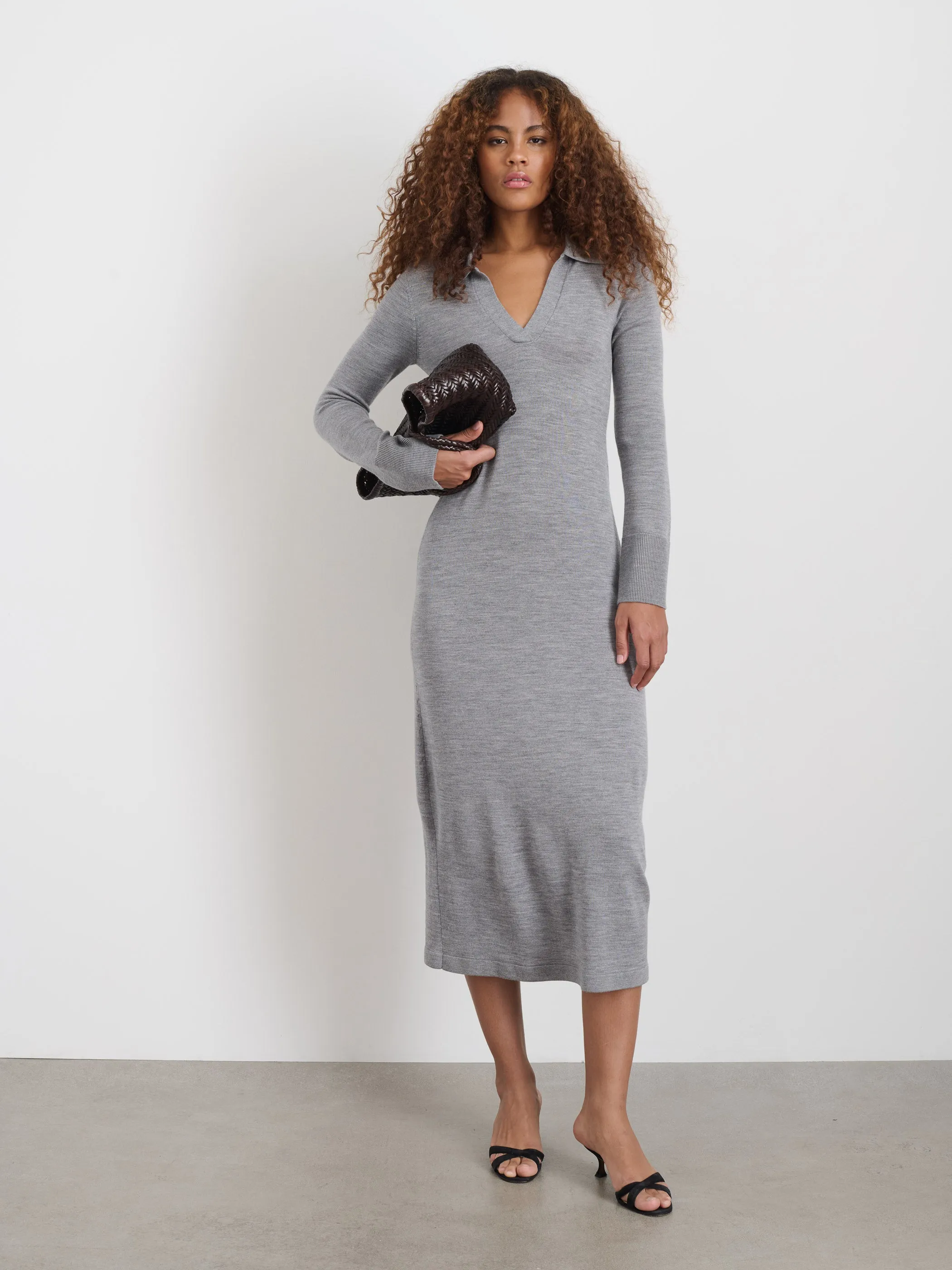 Valetta Sweater Dress in Extrafine Merino Wool