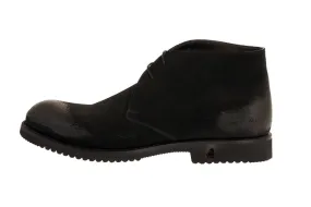 Veneto Rugged Black Calf Desert Boots